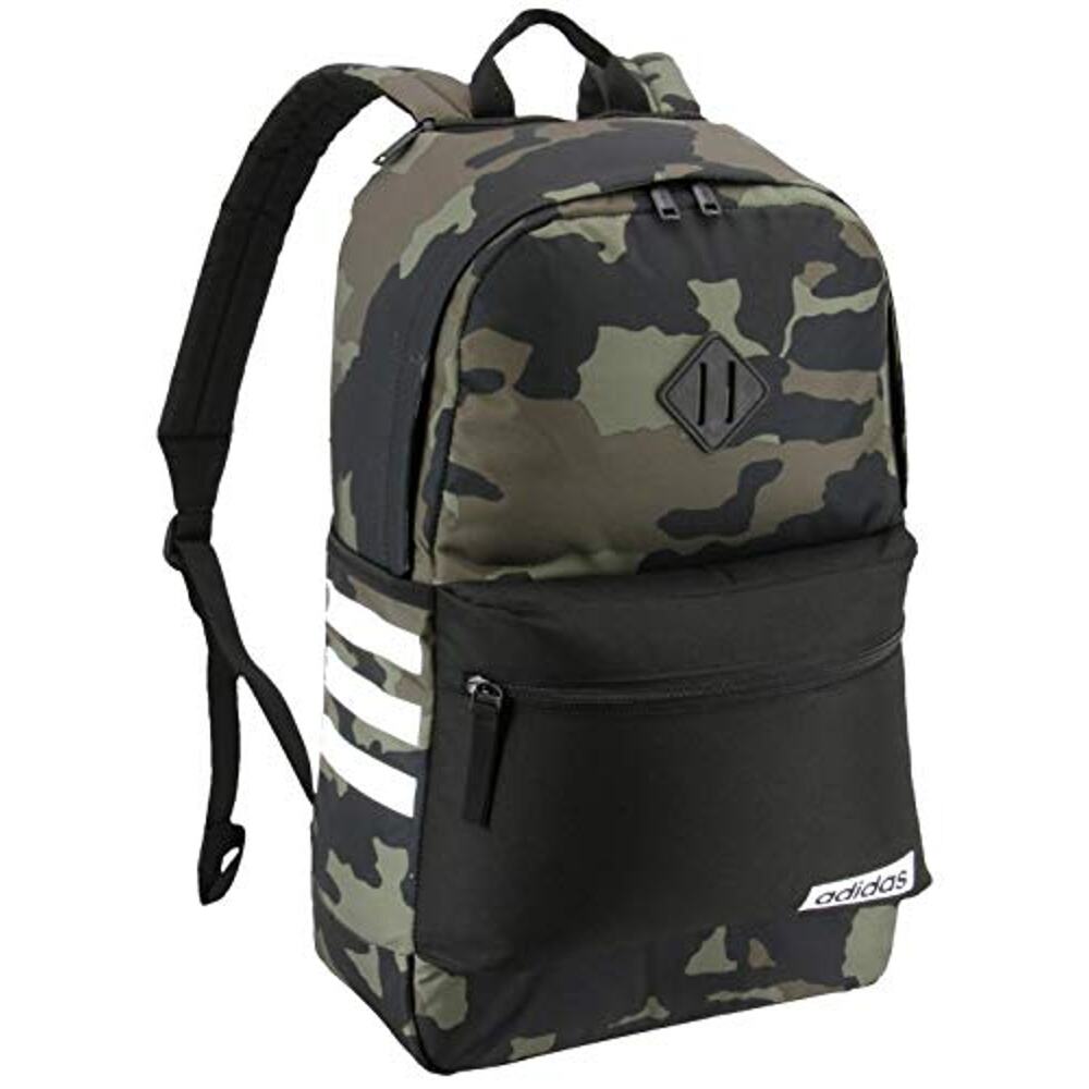 Adidas Unisex Classic 3S III Backpack New Legacy Green Camo Black One Size